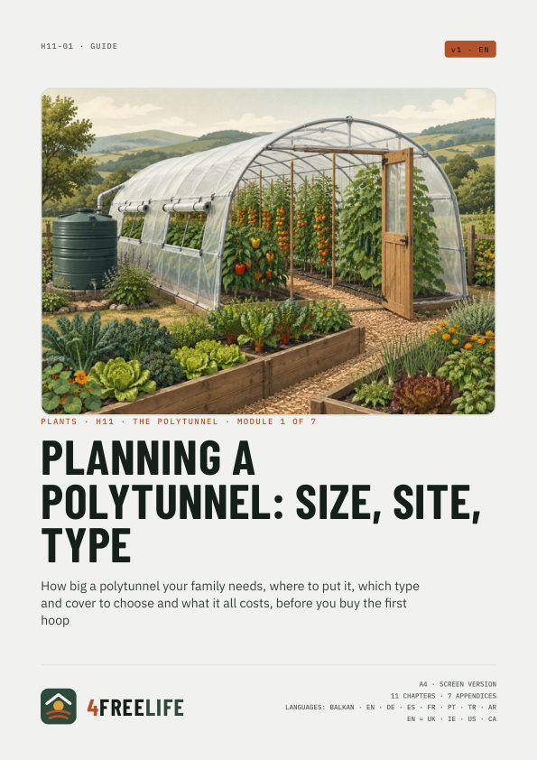 Planning a polytunnel: size, site, type