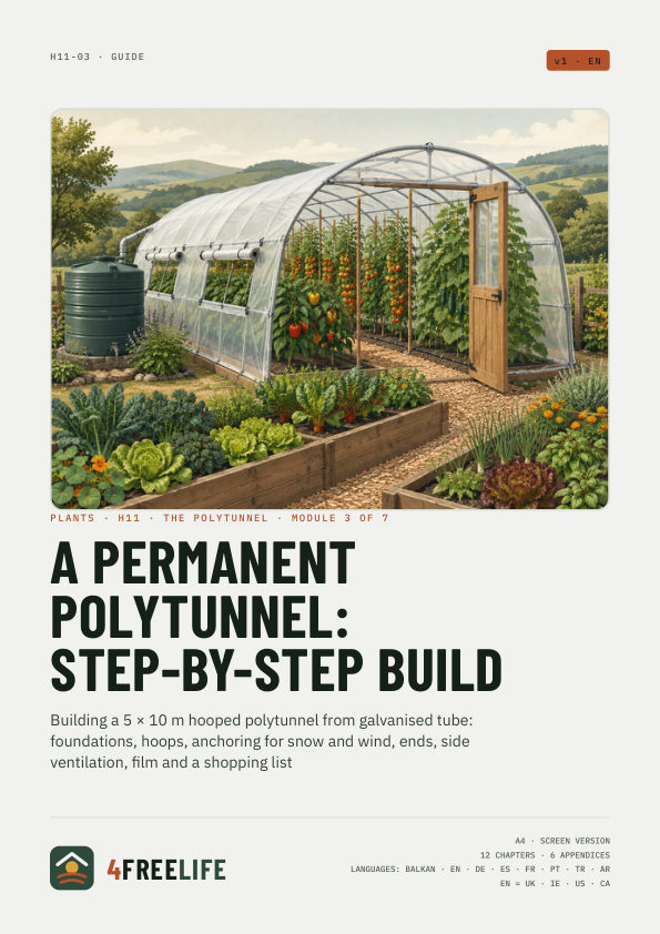A permanent polytunnel: step-by-step build
