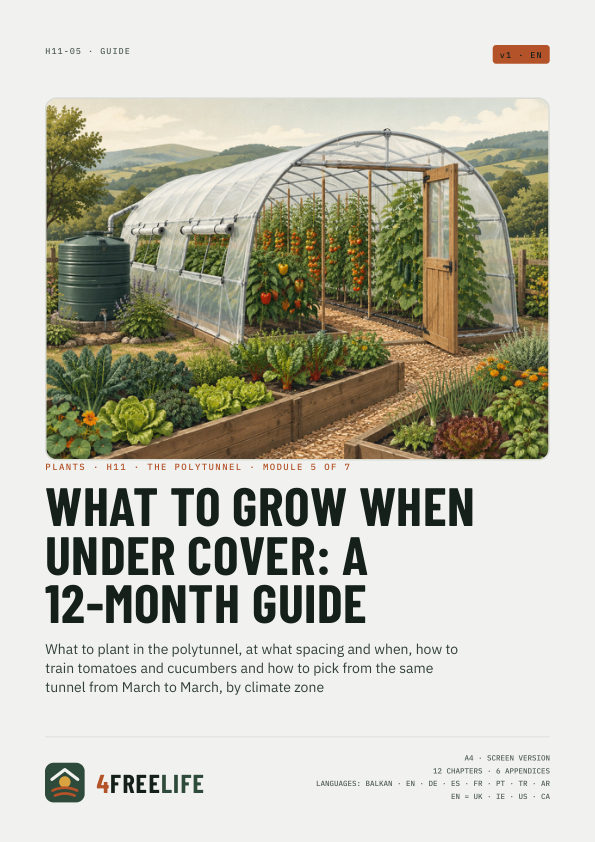 What to grow when under cover: a 12-month guide
