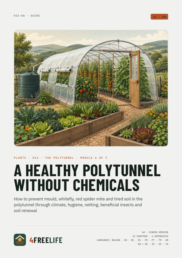 A healthy polytunnel without chemicals