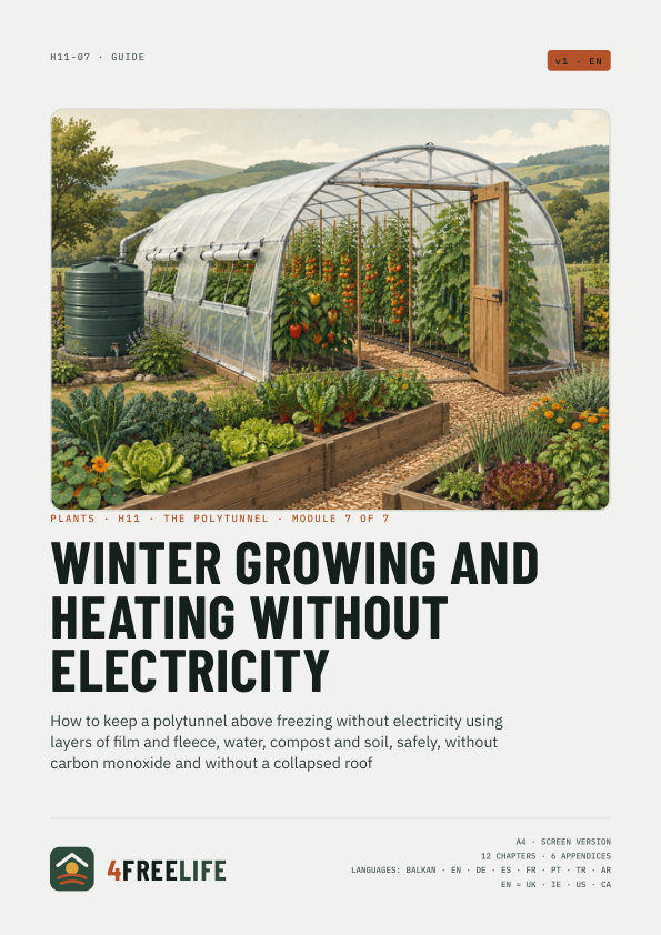 Winter growing and heating without electricity