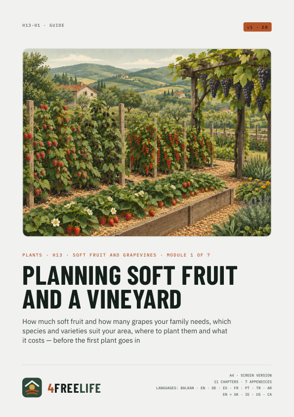 Planning soft fruit and a vineyard