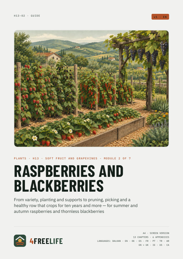 Raspberries and blackberries