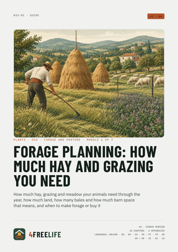 Forage planning: how much hay and grazing you need