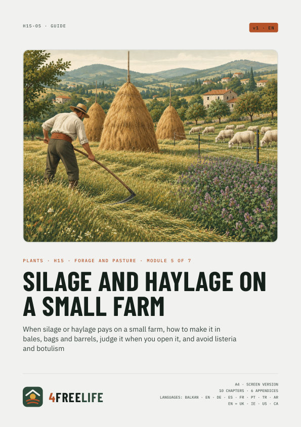 Silage and haylage on a small farm