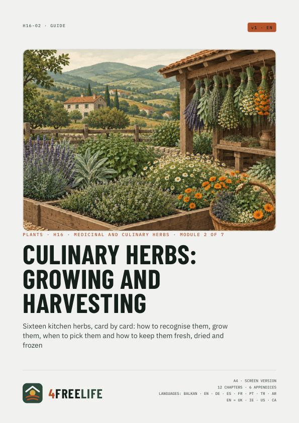 Culinary herbs: growing and harvesting