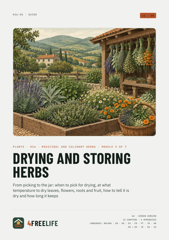 Drying and storing herbs