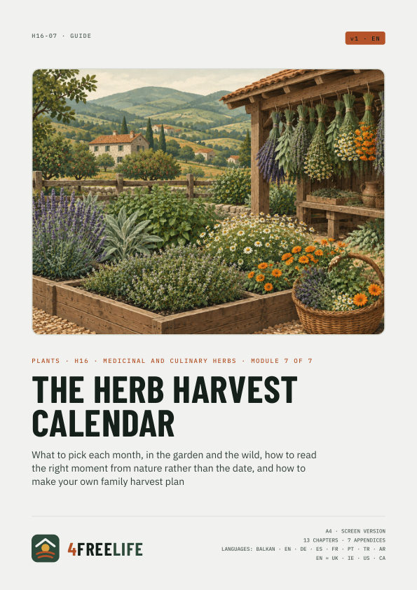 The herb harvest calendar