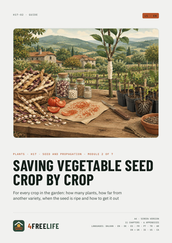 Saving vegetable seed crop by crop