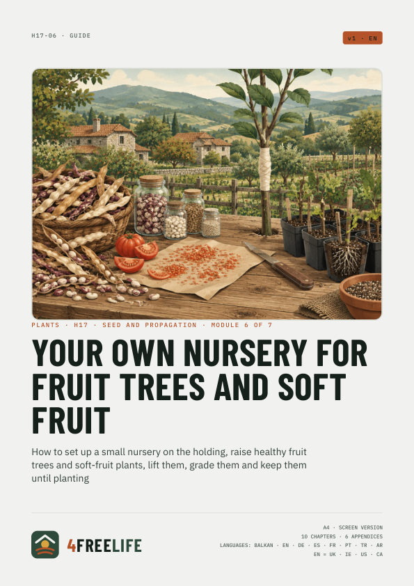 Your own nursery for fruit trees and soft fruit