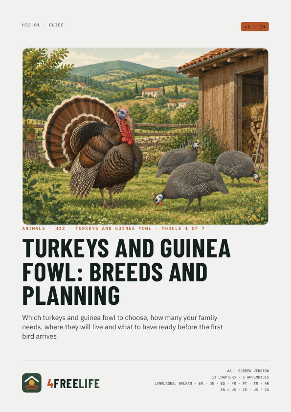 Turkeys and guinea fowl: breeds and planning