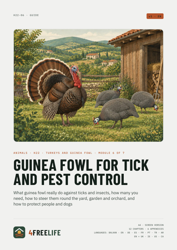 Guinea fowl for tick and pest control