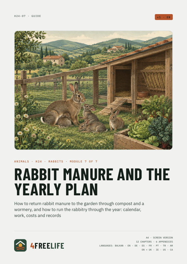 Rabbit manure and the yearly plan
