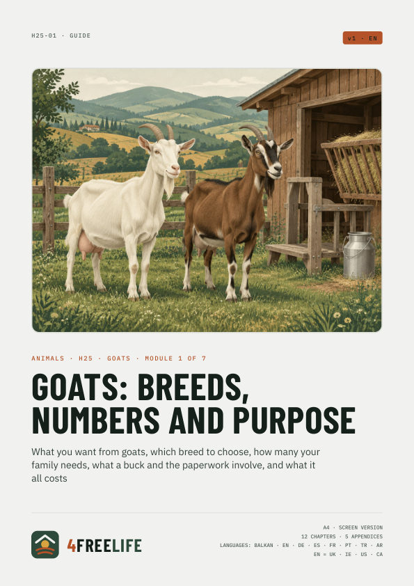 Goats: breeds, numbers and purpose