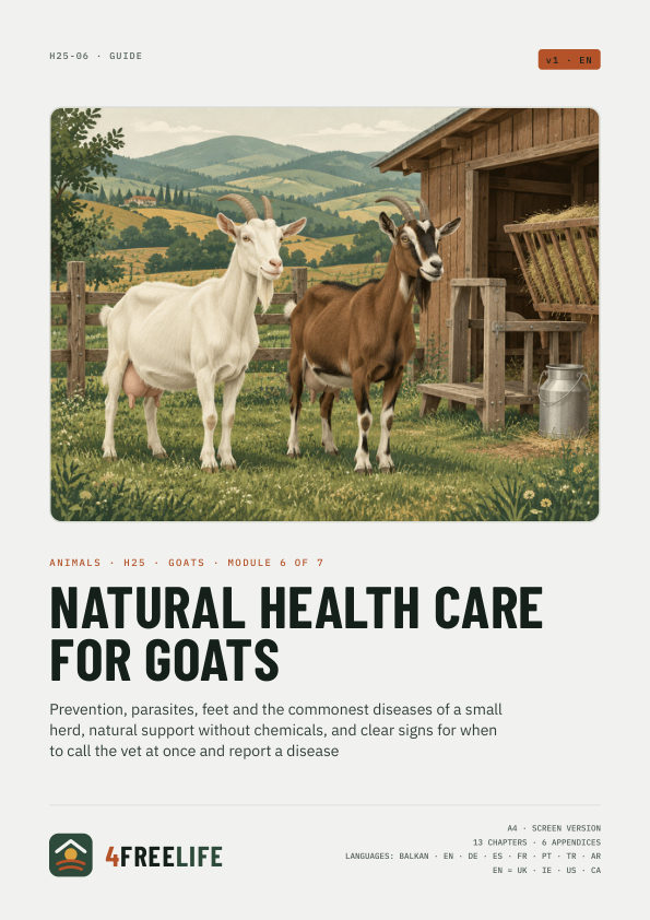 Natural health care for goats
