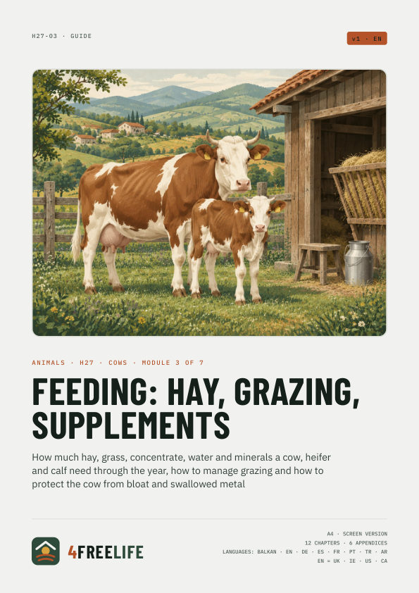 Feeding: hay, grazing, supplements