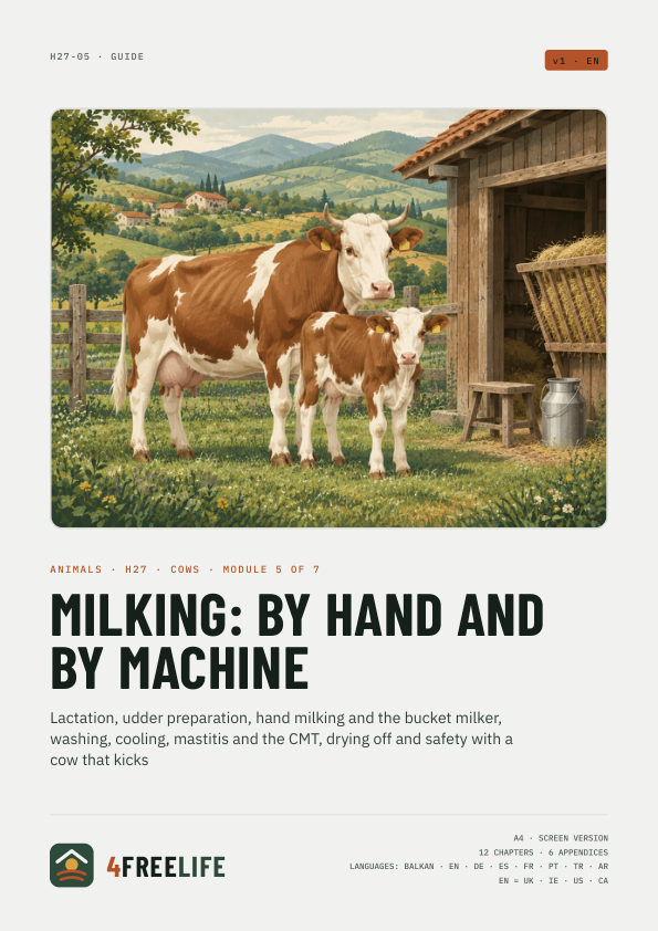 Milking: by hand and by machine