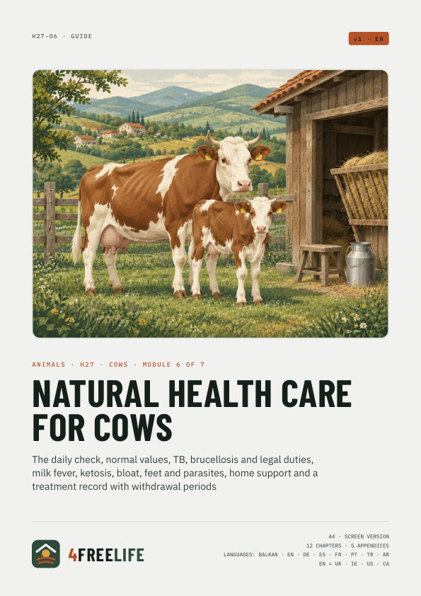 Natural health care for cows