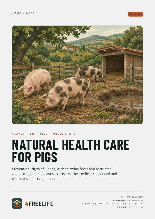 Natural health care for pigs