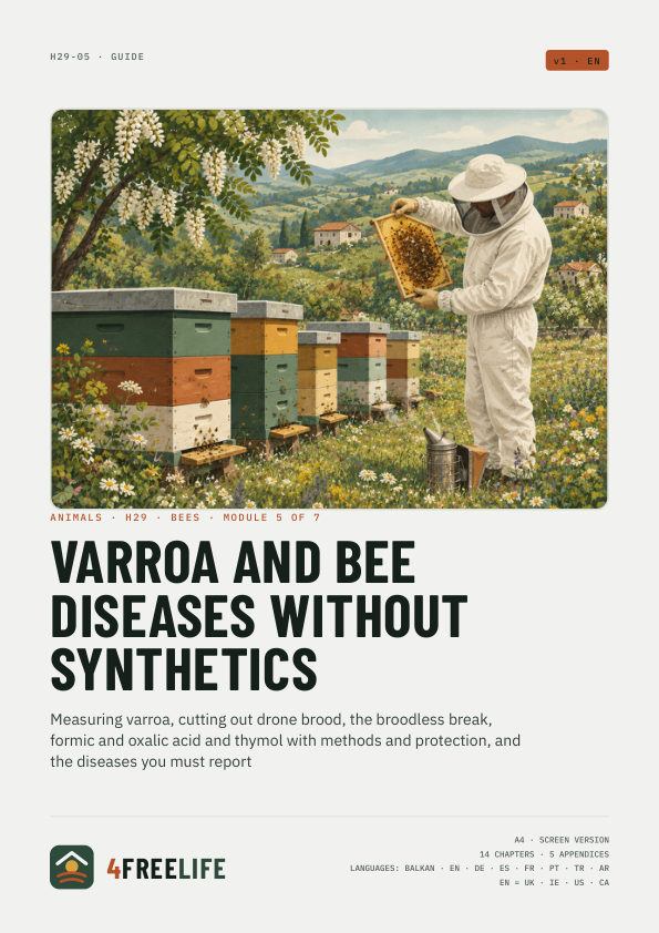 Varroa and bee diseases without synthetics