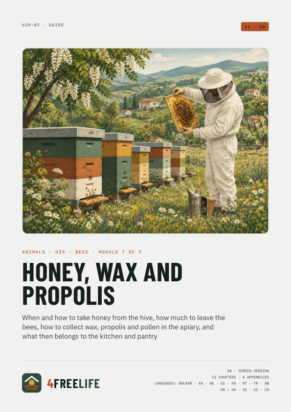 Honey, wax and propolis