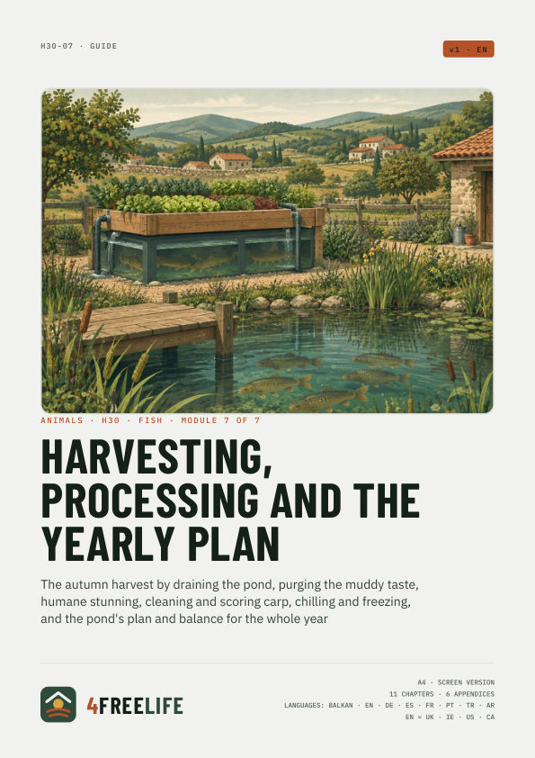Harvesting, processing and the yearly plan