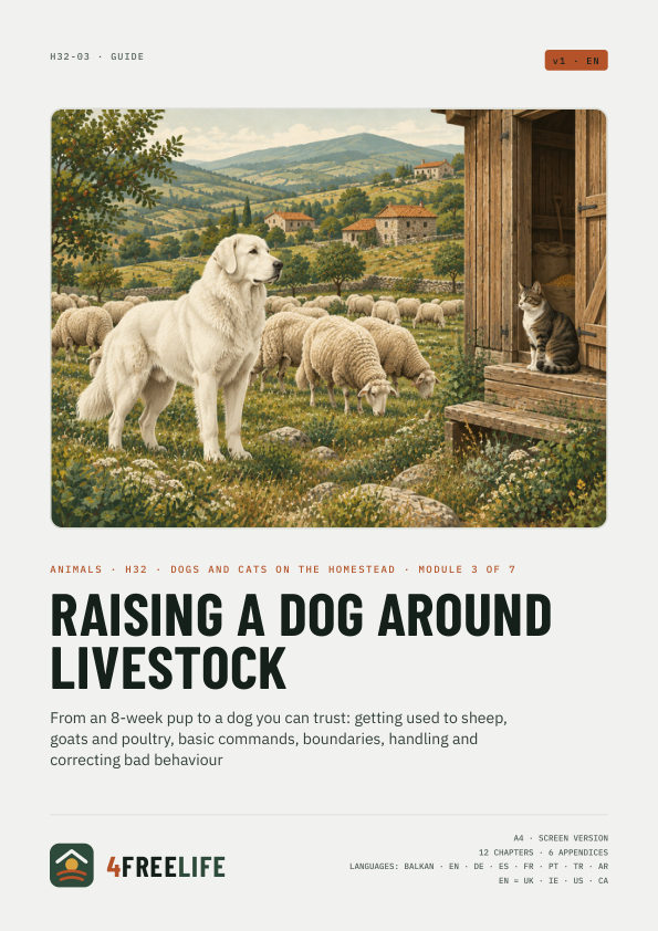 Raising a dog around livestock