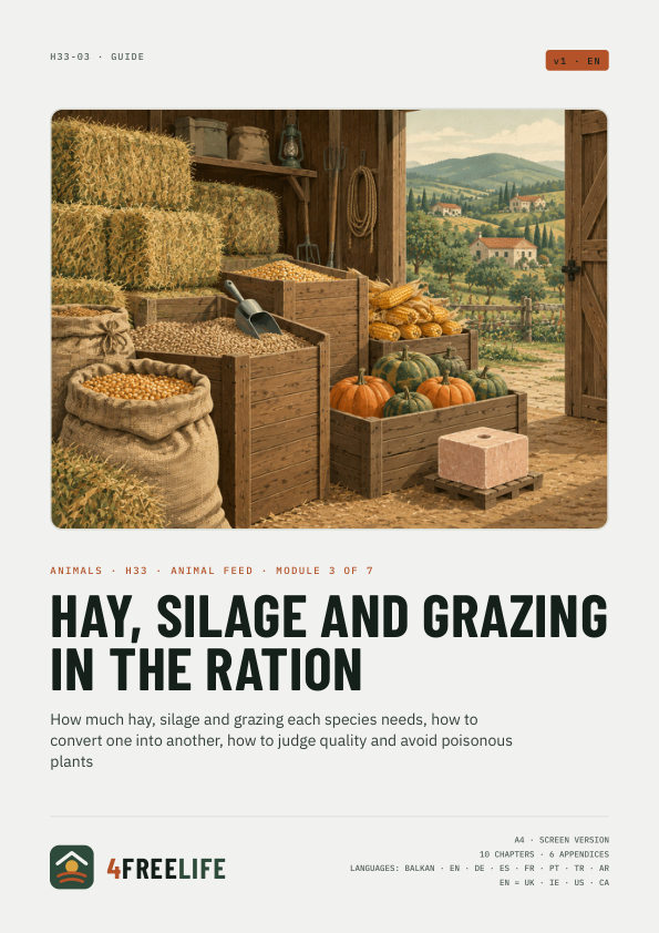 Hay, silage and grazing in the ration