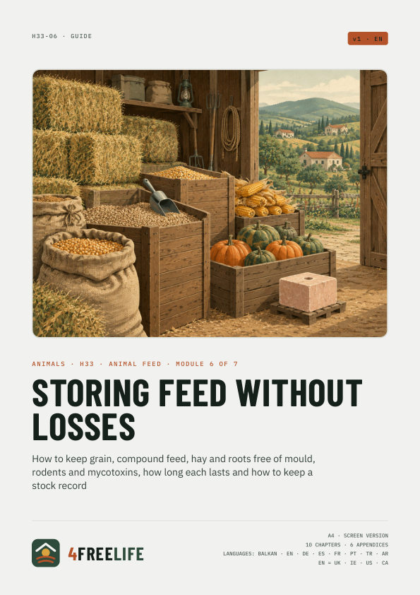 Storing feed without losses