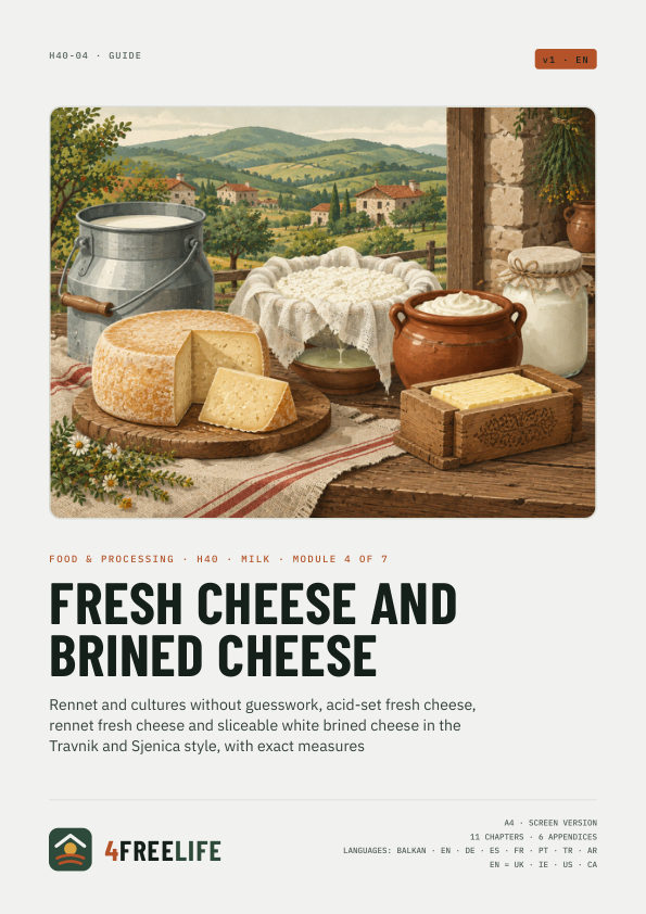 Fresh cheese and brined cheese