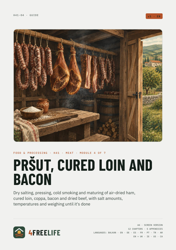 Pršut, cured loin and bacon