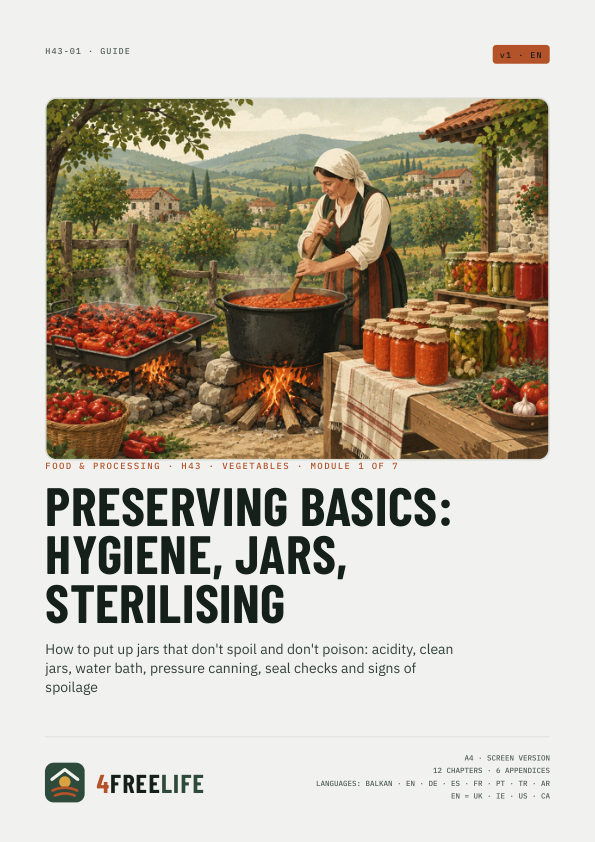 Preserving basics: hygiene, jars, sterilising