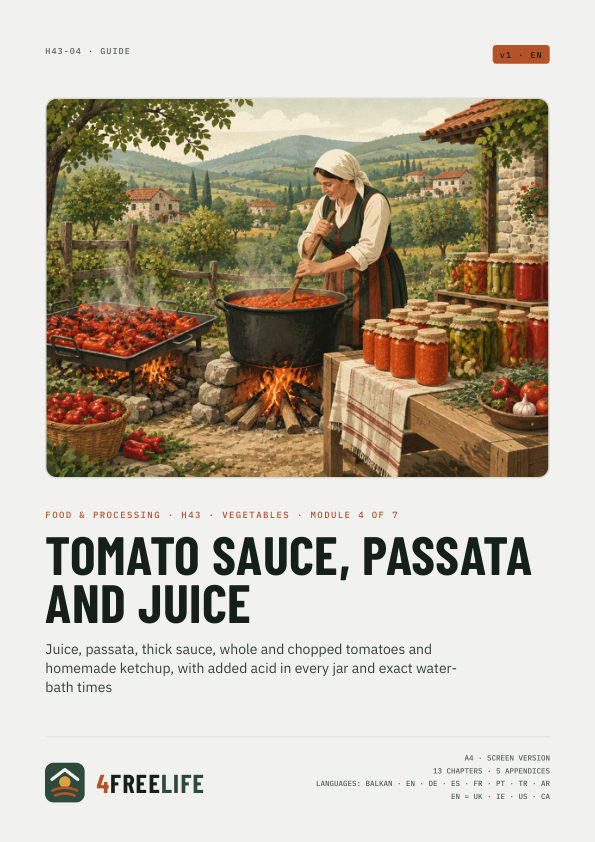 Tomato sauce, passata and juice