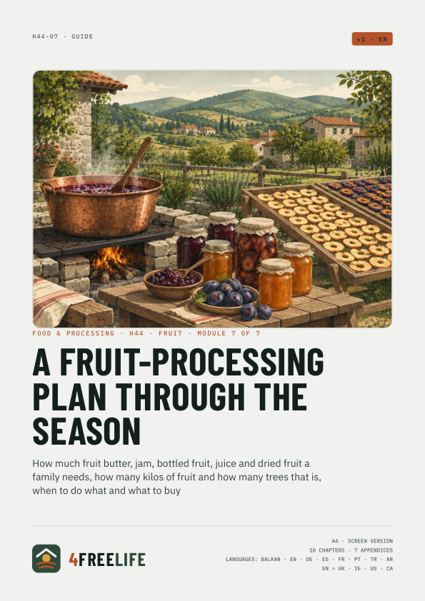 A fruit-processing plan through the season