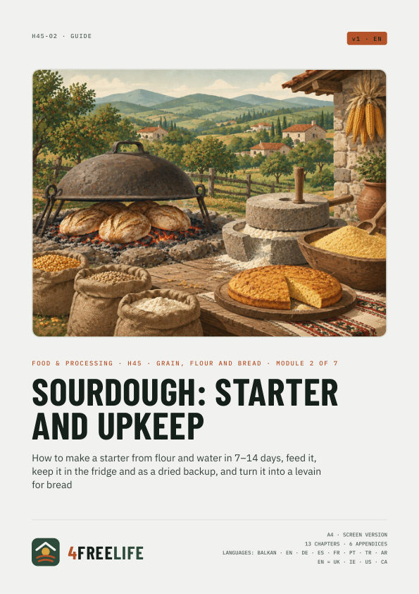 Sourdough: starter and upkeep