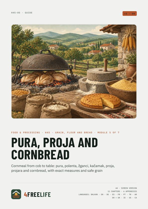 Pura, proja and cornbread