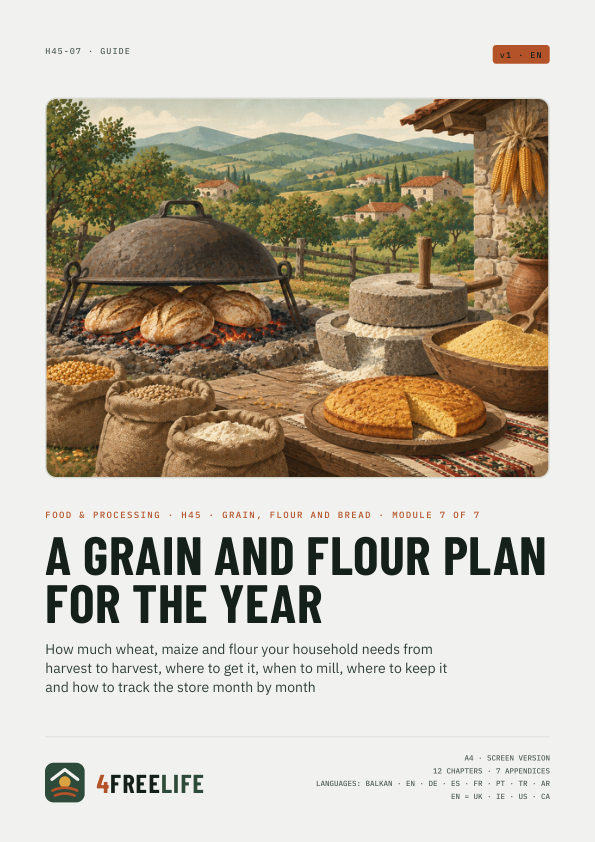 A grain and flour plan for the year