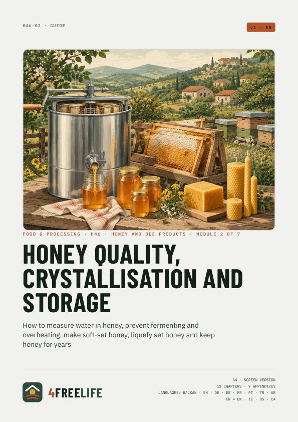 Honey quality, crystallisation and storage