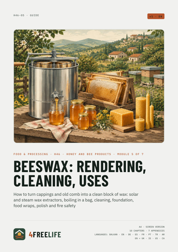 Beeswax: rendering, cleaning, uses