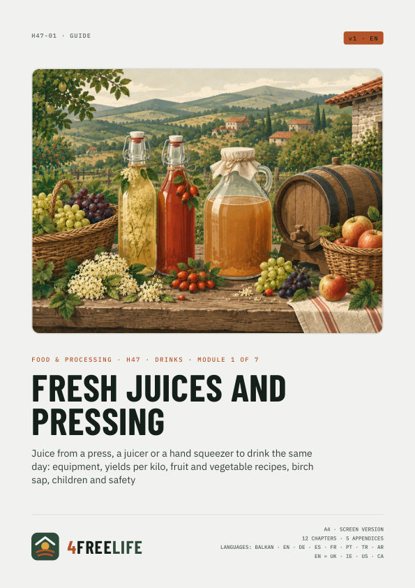 Fresh juices and pressing