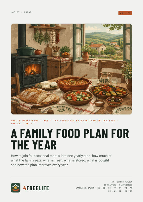 A family food plan for the year