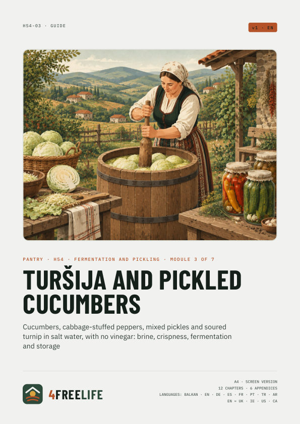 Turšija and pickled cucumbers