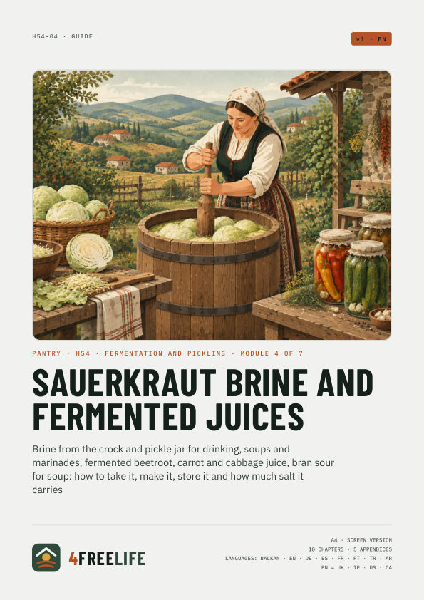 Sauerkraut brine and fermented juices