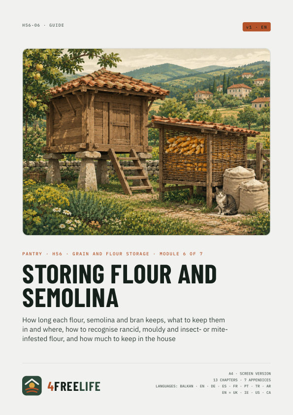 Storing flour and semolina