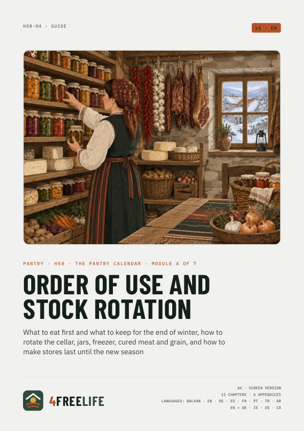 Order of use and stock rotation