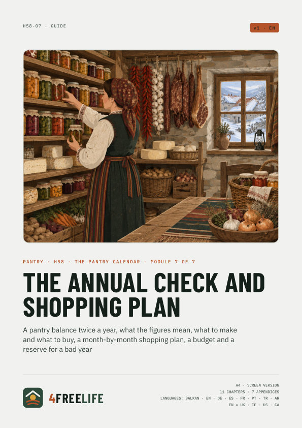 The annual check and shopping plan