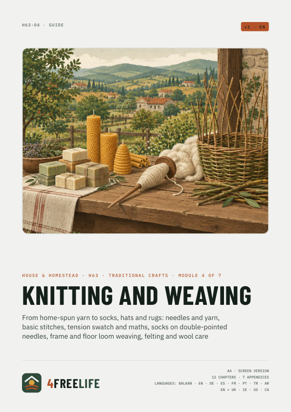 Knitting and weaving