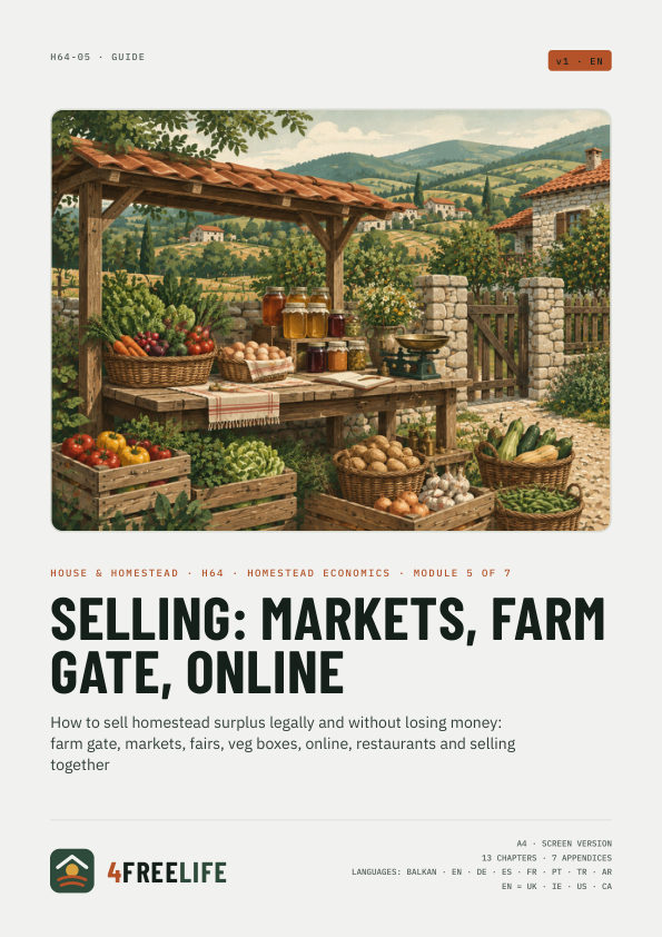 Selling: markets, farm gate, online