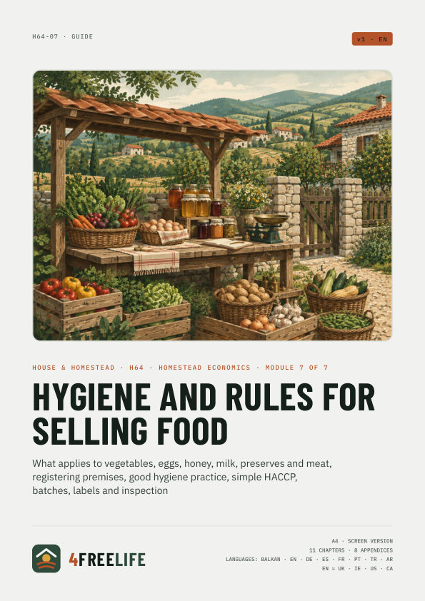 Hygiene and rules for selling food