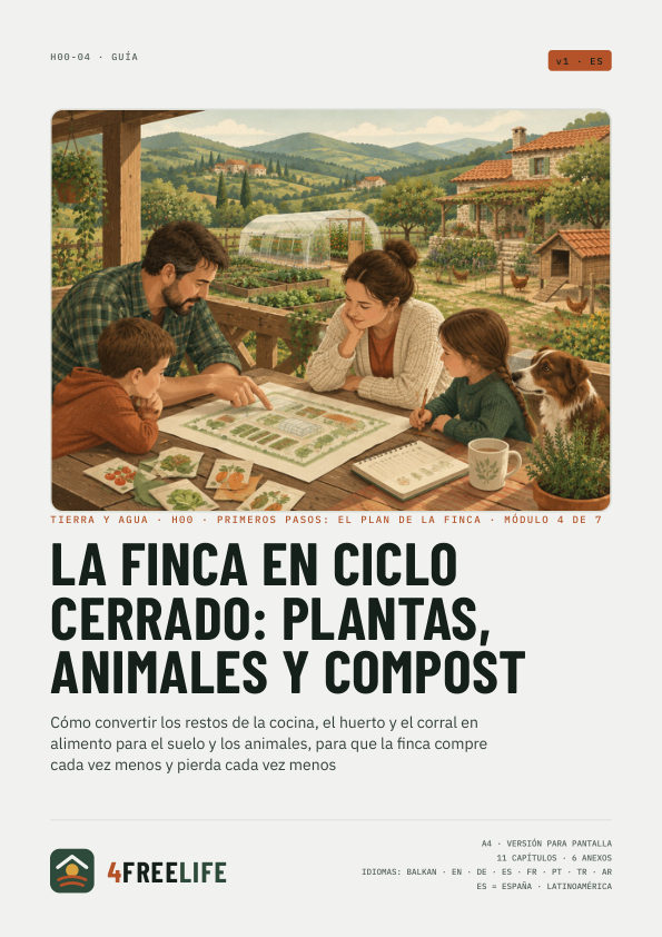 La finca en ciclo cerrado: plantas, animales y compost